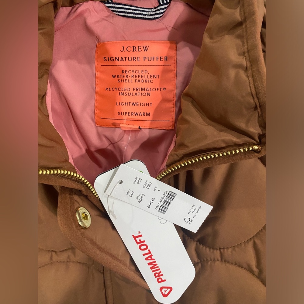 NWT! J. Crew signature Puffer Vest - Picture 6 of 8